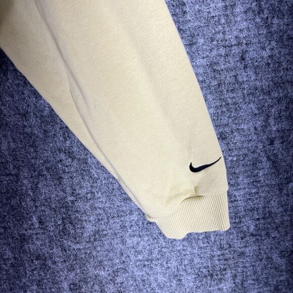 Nike Hoodie Womens Small Yellow Crop Sweatshirt Sweater Activewear Athleisure - Picture 4 of 11